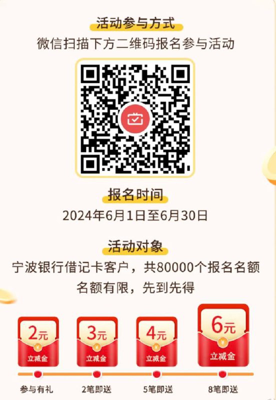 宁波银行储蓄卡月月刷15立减金